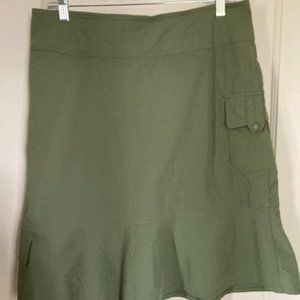 Royal Robbins Olive A-Line Skirt